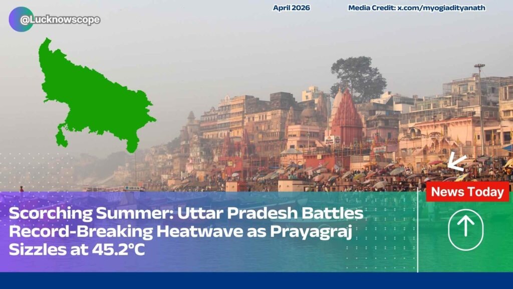 Scorching Summer Uttar Pradesh Battles Record-Breaking Heatwave as Prayagraj Sizzles at 45.2°C